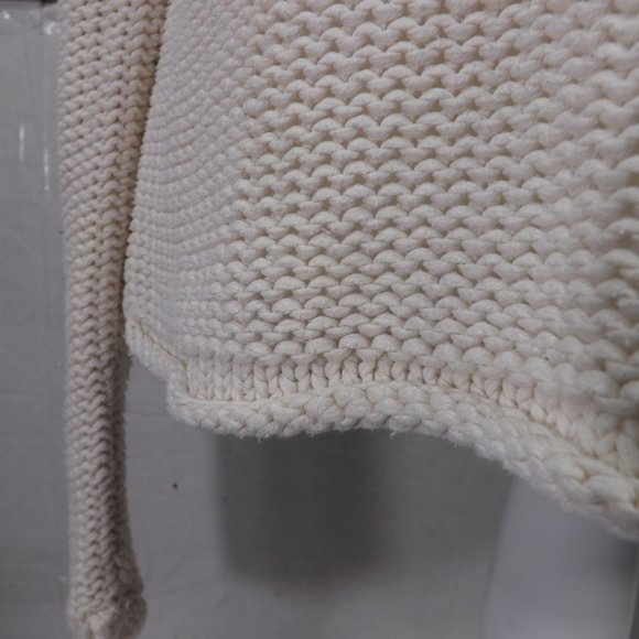 Liz Claiborne Off-White Cotton Knit Sweater M - Picture 13 of 16